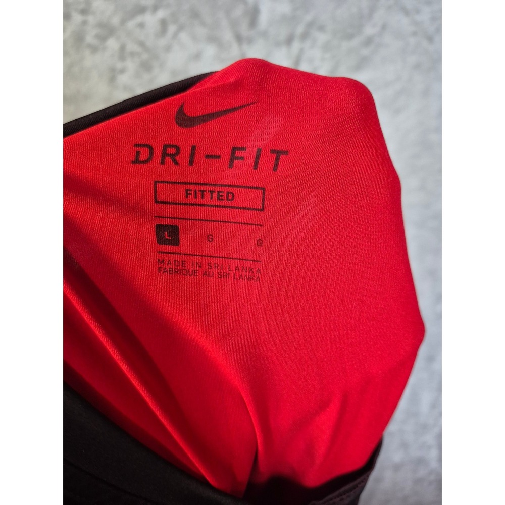 Nike Pro Dri-FIT Mens Fitted Training Shirt Burgundy Red AA1579-657 Large - Picture 5 of 8